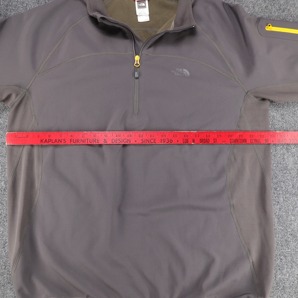 The North Face Mens 1/4 Zip Softshell Pullover Jacket Gray XL - Picture 7 of 7